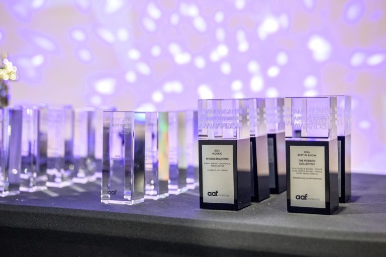 picture of awards on table