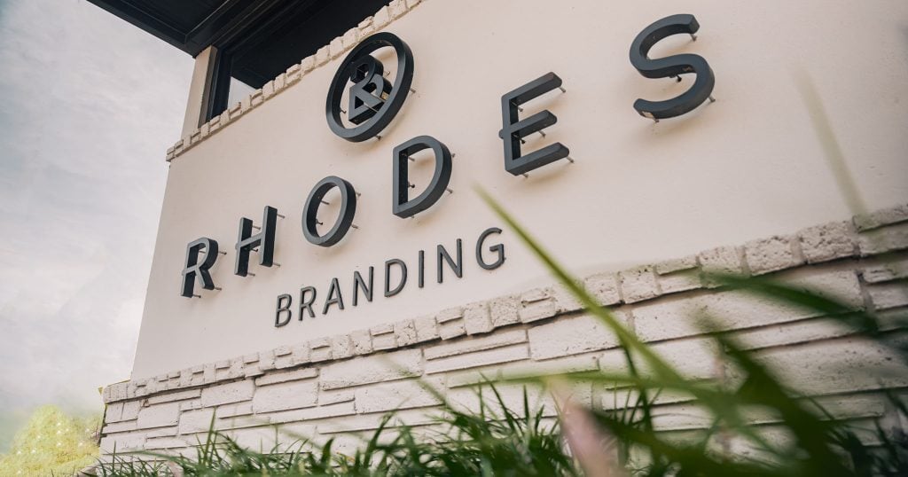 Front of Rhodes Branding office on Millwood Avenue